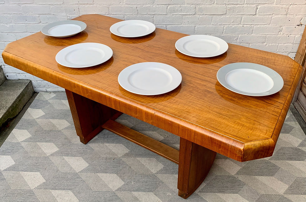 Thumbnail: Vintage Dining Table Art Deco Octagonal #D339