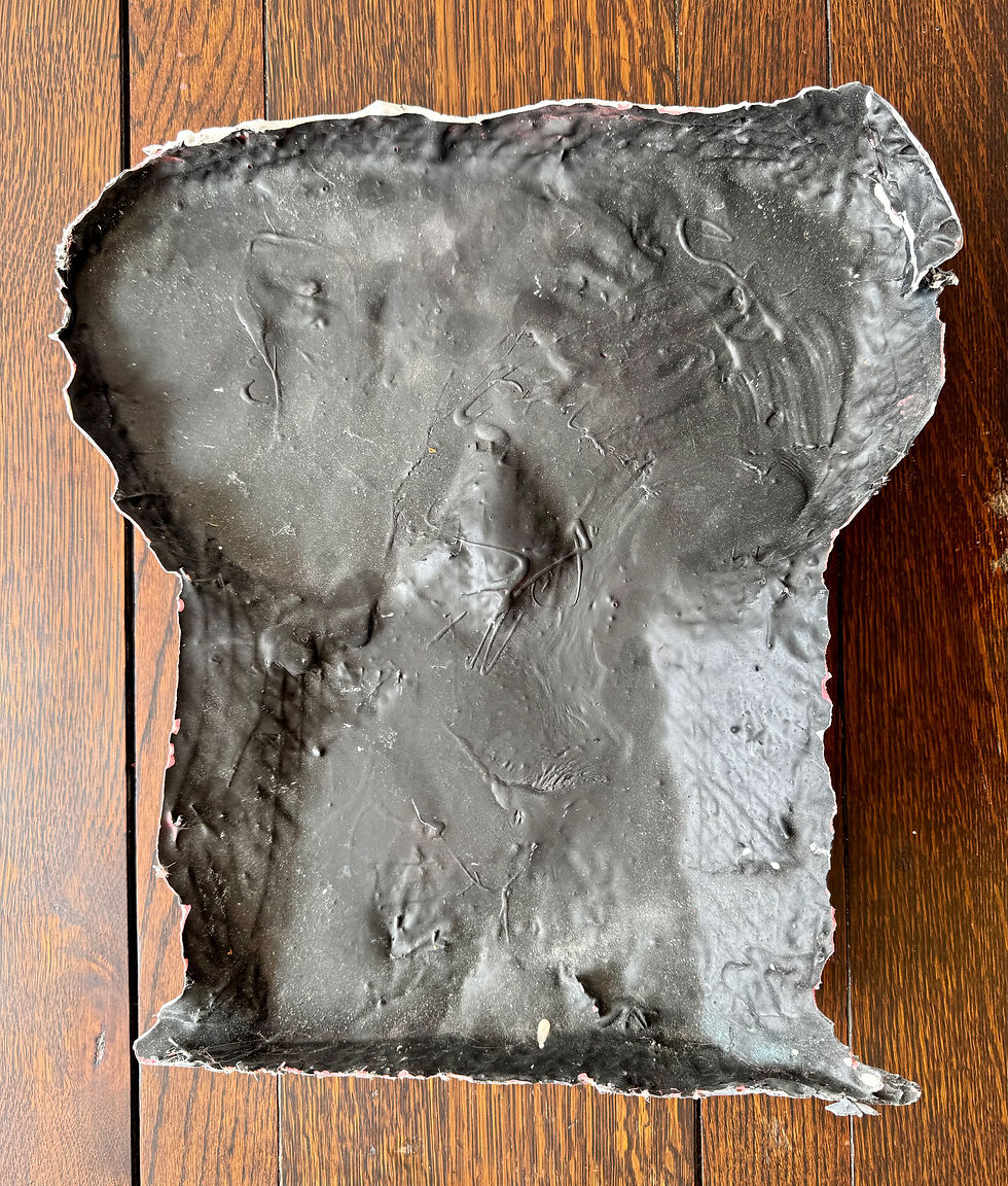 Miniature : Cast or Sculpture of a Male Torso rear