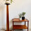 Miniature : Art Deco Wooden Pedestal Plant Stand