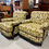 Thumbnail: Howard Style Armchair with Yellow Floral Pattern pair
