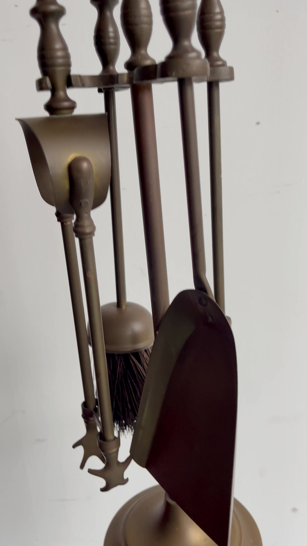 Miniatura: Vintage Brass Fireplace Companion Set