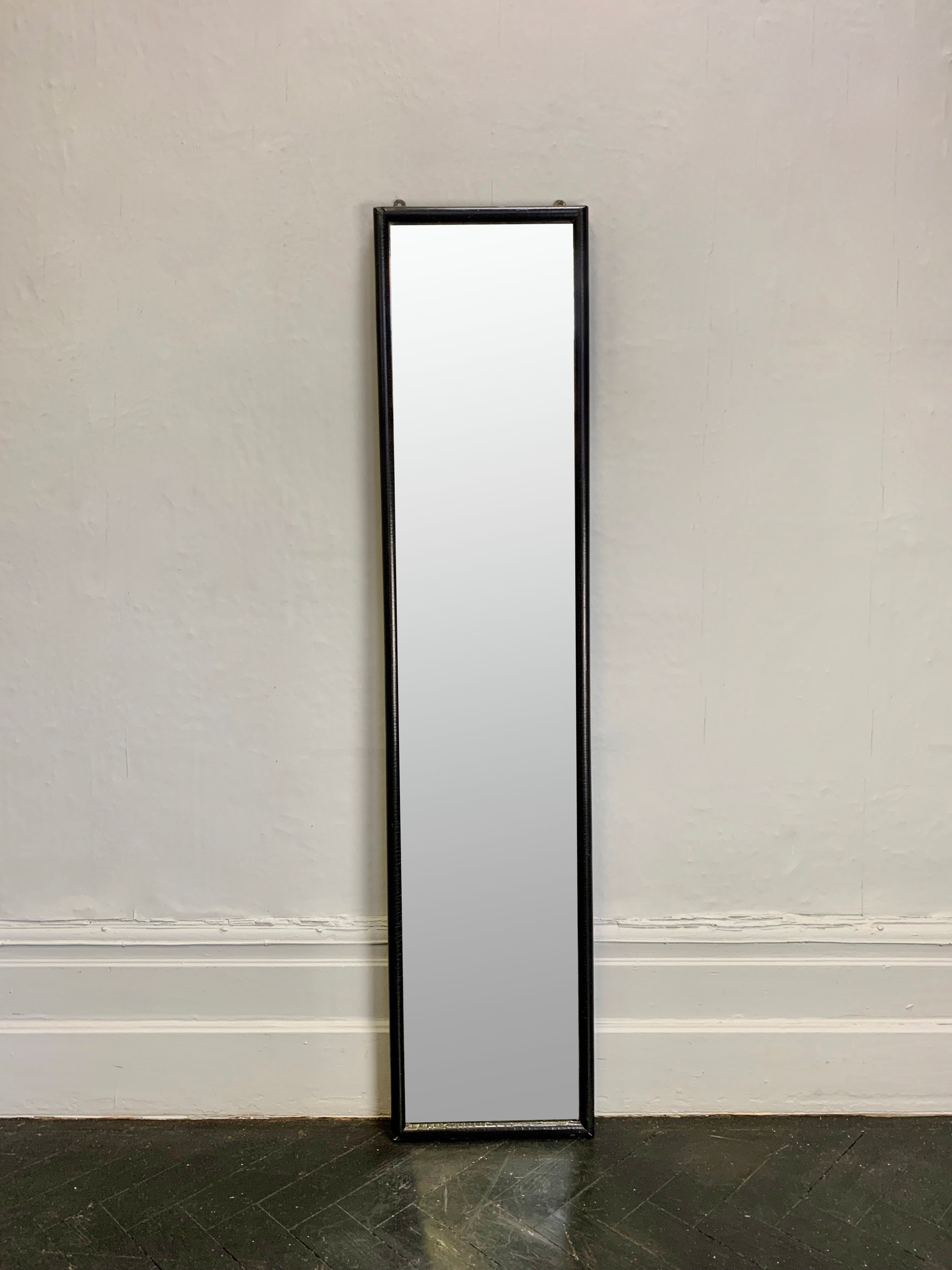 Vintage Rectangular Wall Mirror Black Frame #958