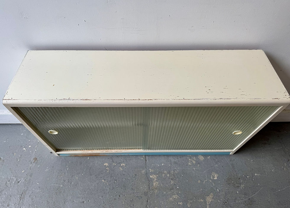 Thumbnail: Vintage Glass Kitchen Wall Cabinet by Fleetway top view