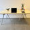 Miniatura: Large Formica Desk Worktable with Trestle Legs styled