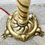 Thumbnail: Vintage Brass Lamp with Opal Glass Shade base