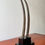 Thumbnail: Faux African Oryx Horns on a Plinth left side