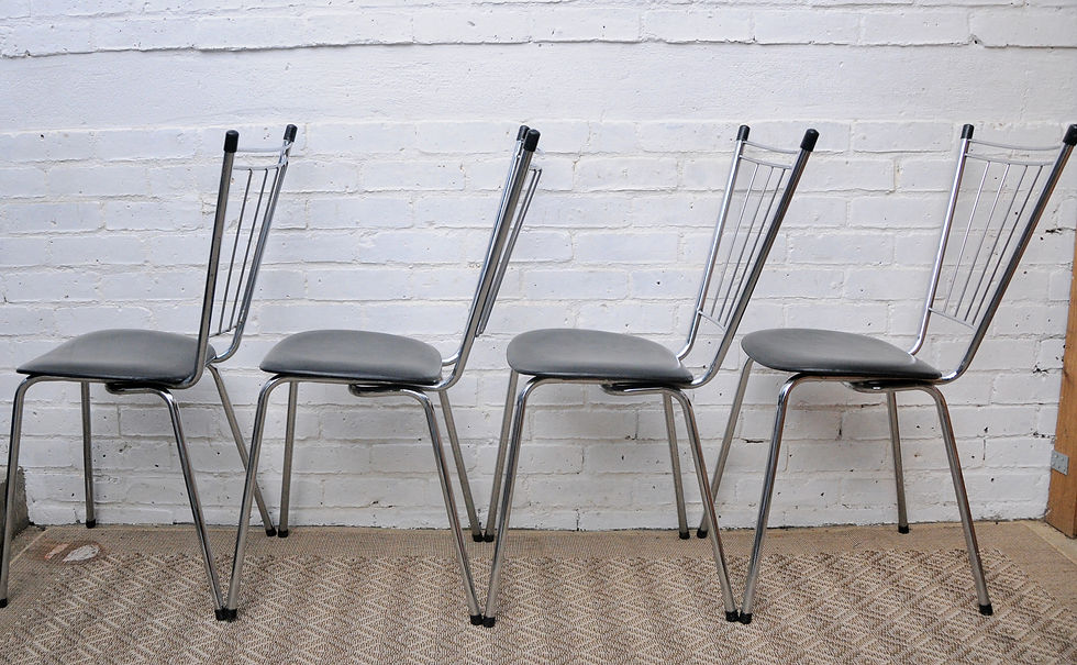 Miniature : RETRO KITCHEN DINING TABLE AND CHAIRS
