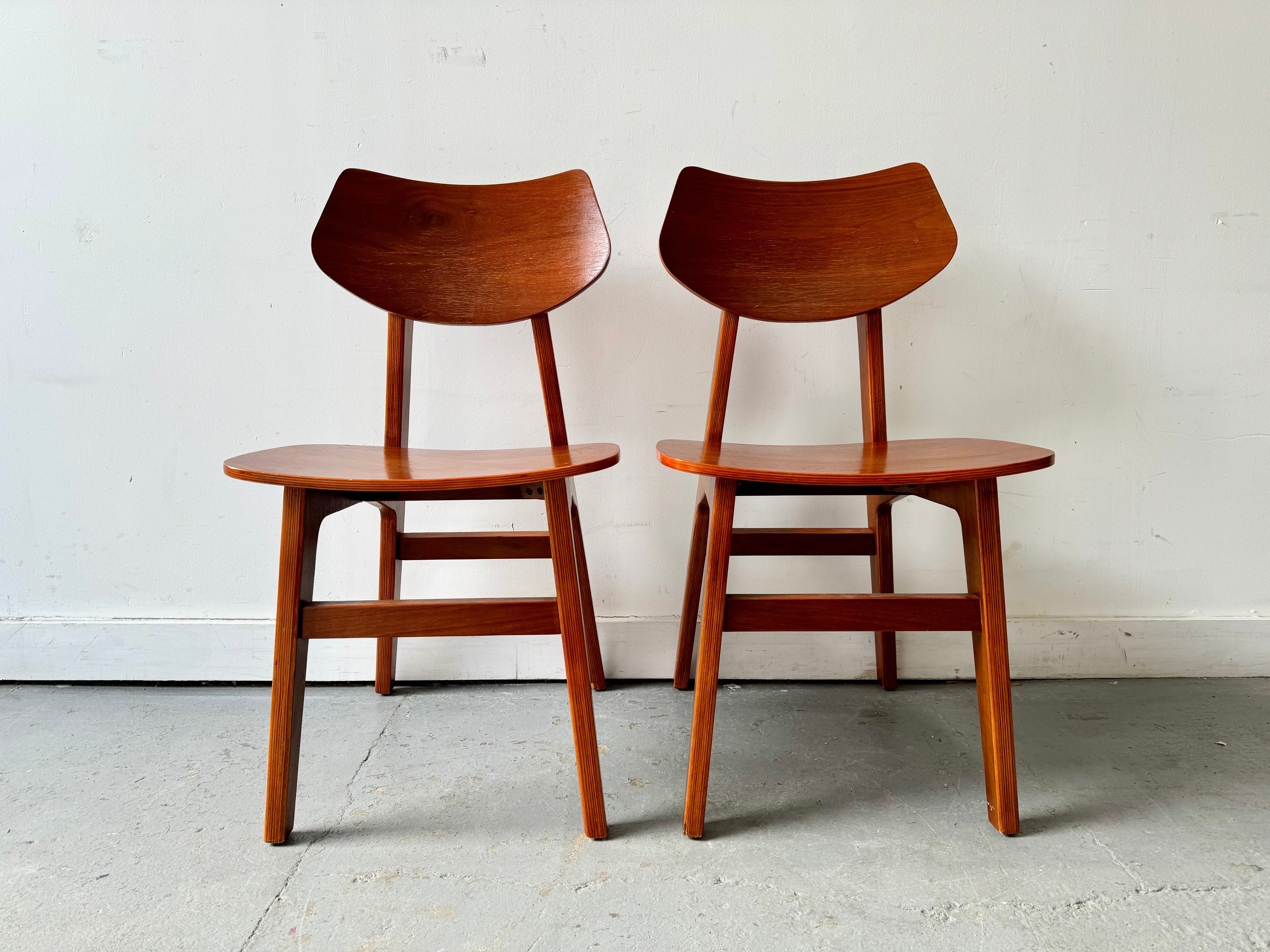 Pair of Mid Century Style Dining Chairs