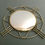 Miniature : Vintage Retro Convex Round Brass Mirror #366
