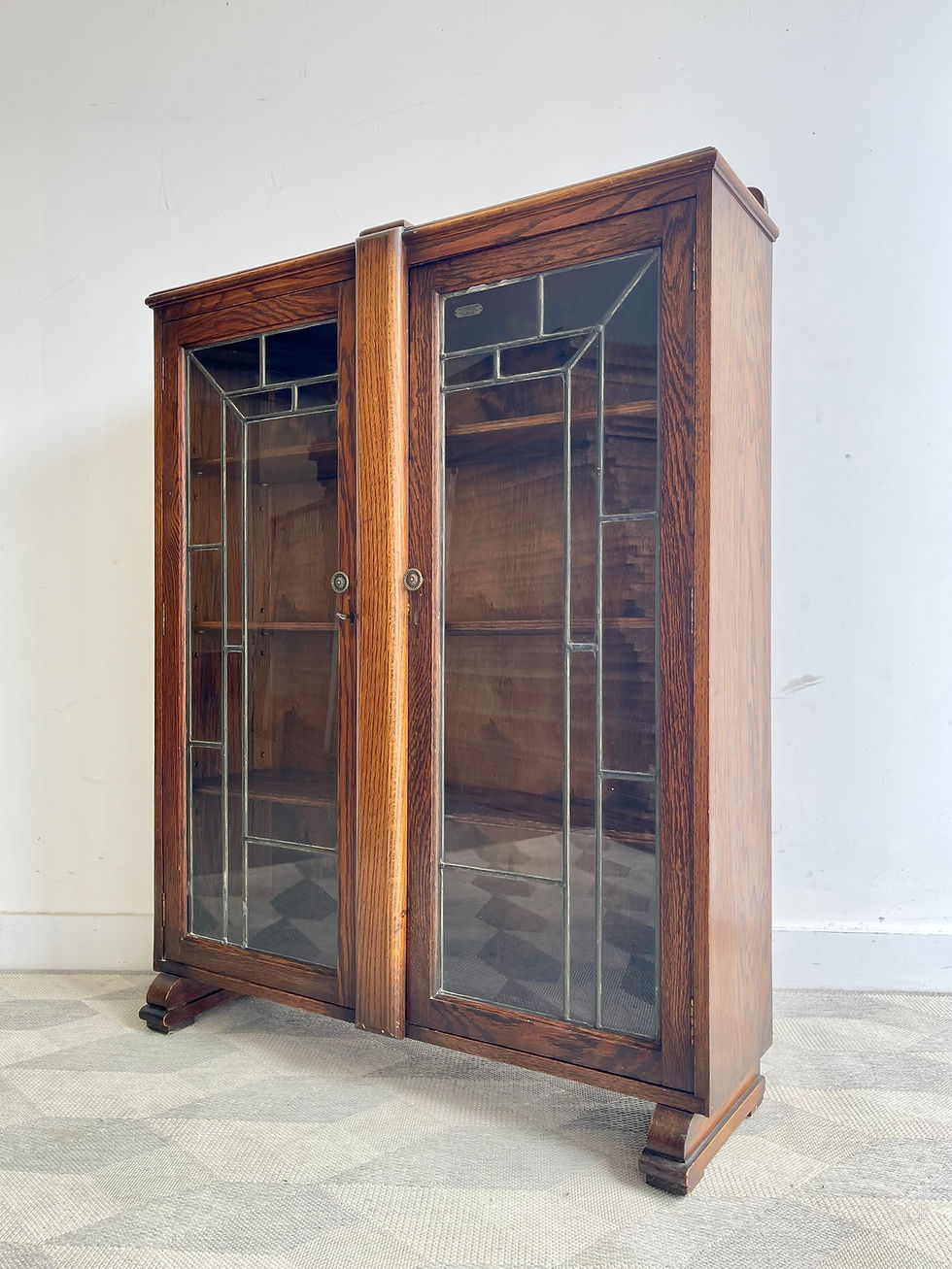 Thumbnail: Vintage Art Deco Glass Display Cabinet