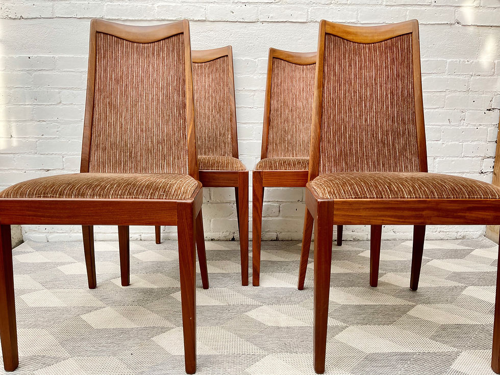 Set of 4 Vintage G Plan Dining Chairs Teak front