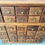 Thumbnail: Vintage Oak Haberdashery Index Drawers front handles