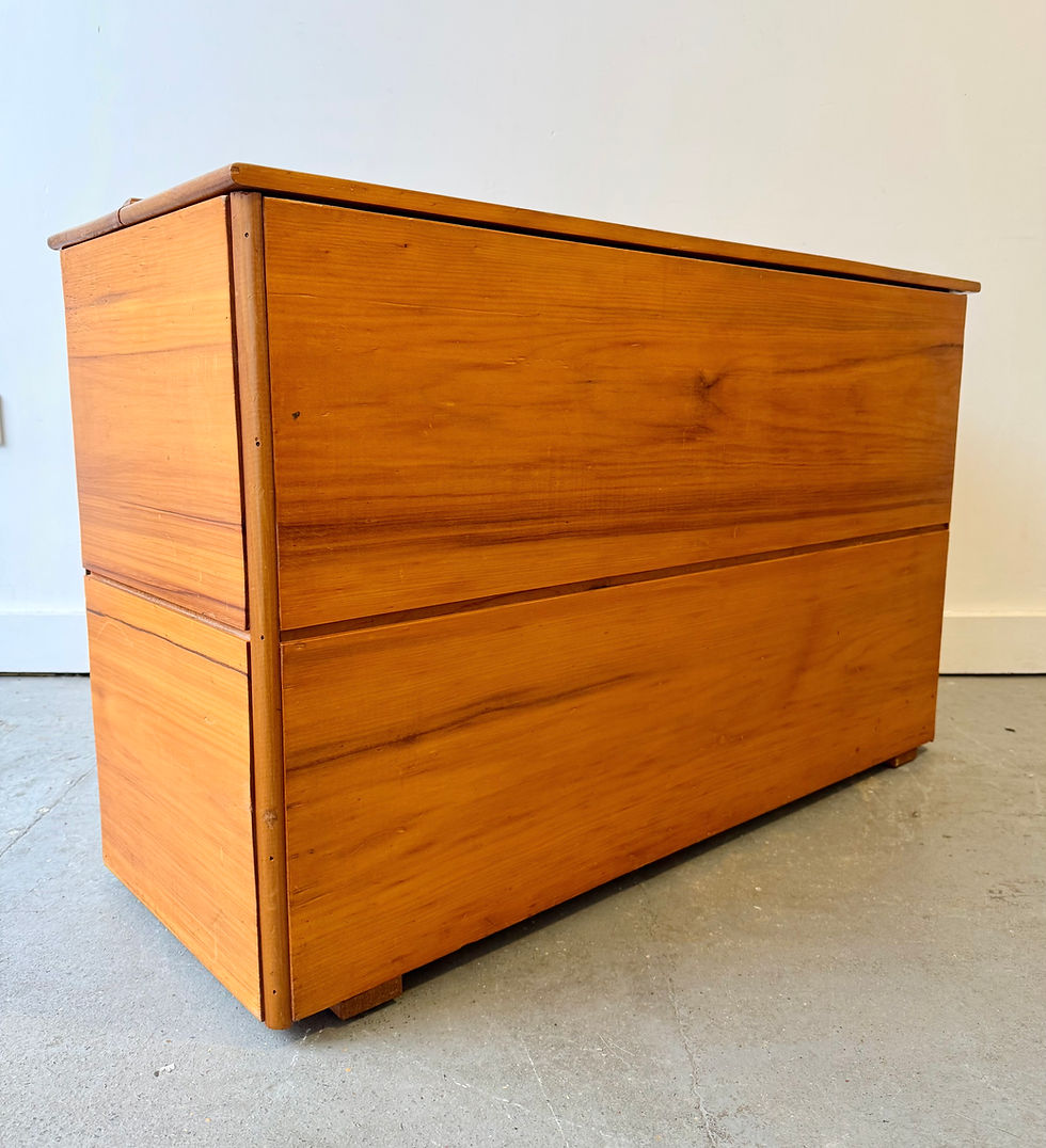 Miniatura: Vintage Pine Storage Blanket Box right side