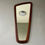 Miniature : Vintage Triangular Teak Wall Mirror