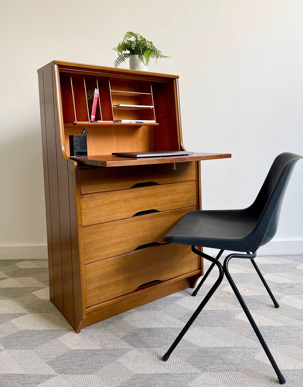 Miniature : Vintage Bureau Desk with Drawers