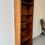 Miniature : Vintage Tall Thin Bookcase left side