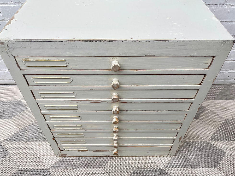 Miniature : Vintage Dentist Cabinet Haberdashery Drawers