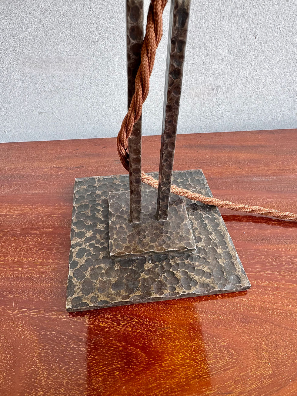 Miniature : Arts and Crafts Swedish Table Lamp by Arvid Böhlmarks foot
