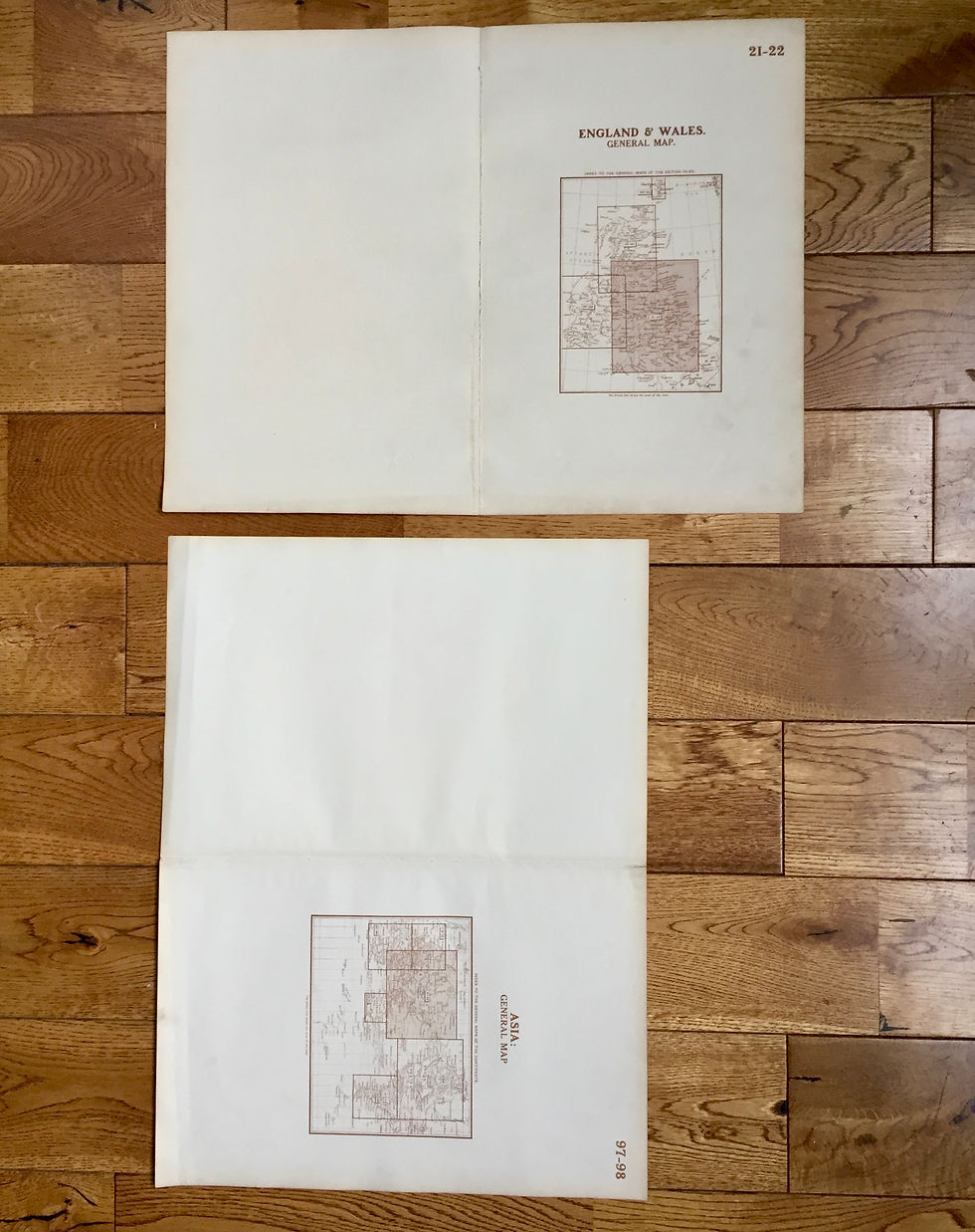 Miniature : England, Wales and Asia Maps