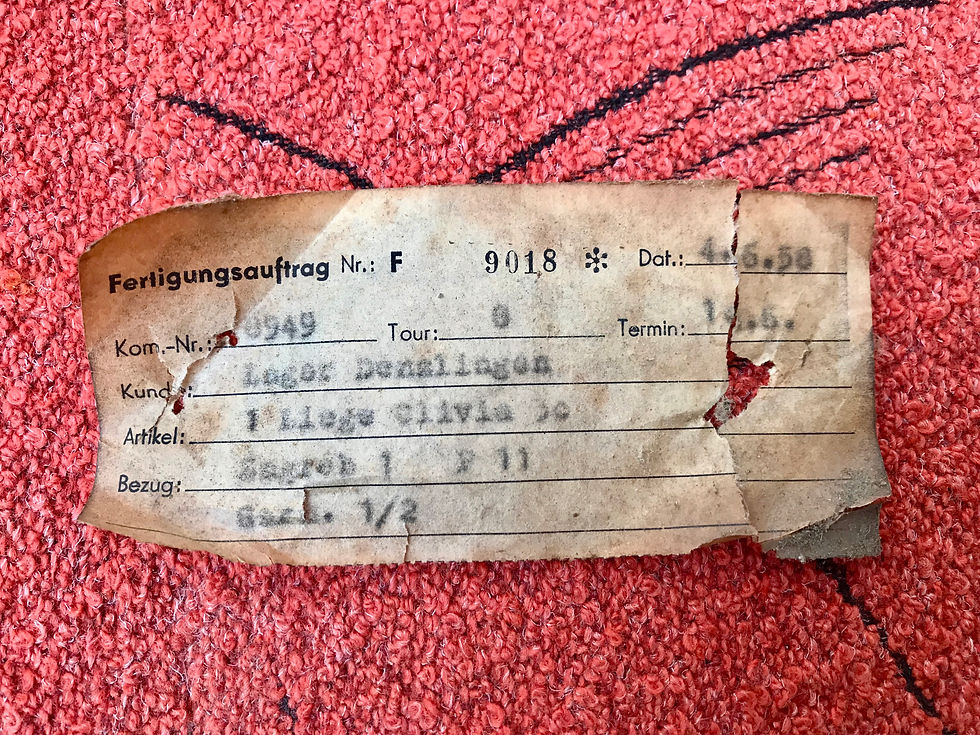 Miniatura: Vintage Retro Red Sofa Bed Settee - German #547