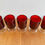 Miniatura: Set of 5 Red Vintage Glasses Luminarc France top