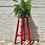 Miniatura: Vintage Wooden Bar Stool Elm Red #733