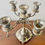Miniature : Vintage Candelabra with 5 Arms Silver Plated