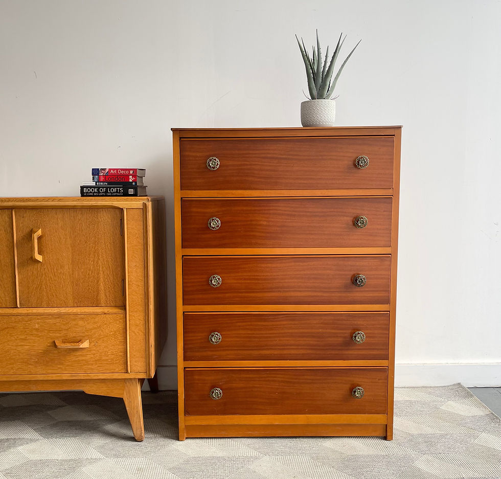 Miniature : Vintage Tallboy Chest of Drawers