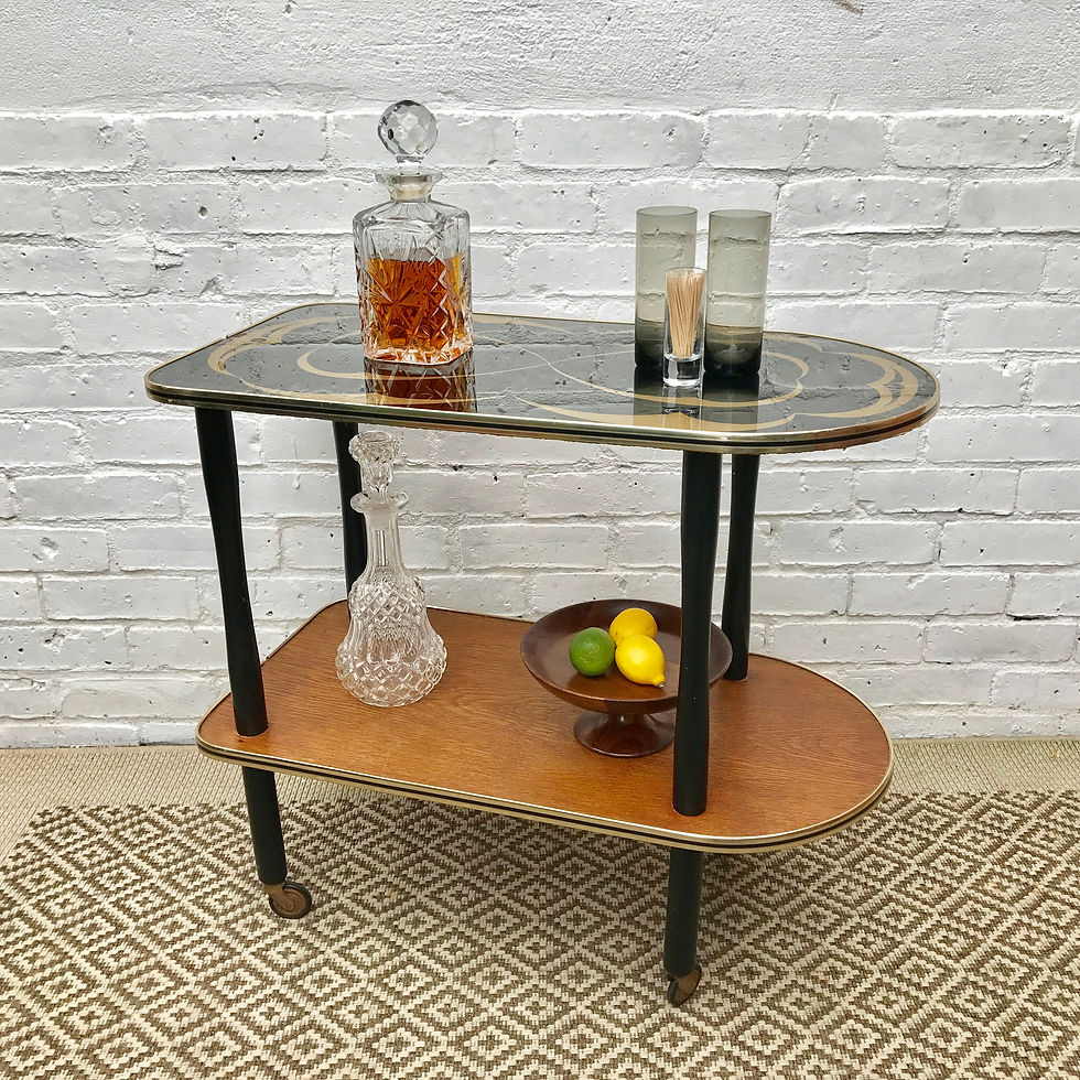 Miniature : Vintage Retro Drinks Tea Trolley #400