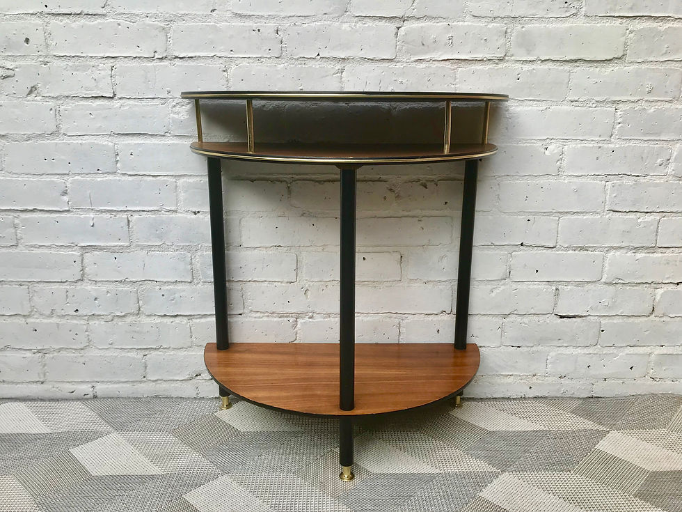 Miniatura: Vintage Side Table Crescent Half Moon #470