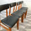 Thumbnail: 4 x Vintage Retro Black Vinyl Dining Chairs Schreiber #647