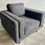 Miniatura: Contemporary Dark Grey Sandringham Armchair corner