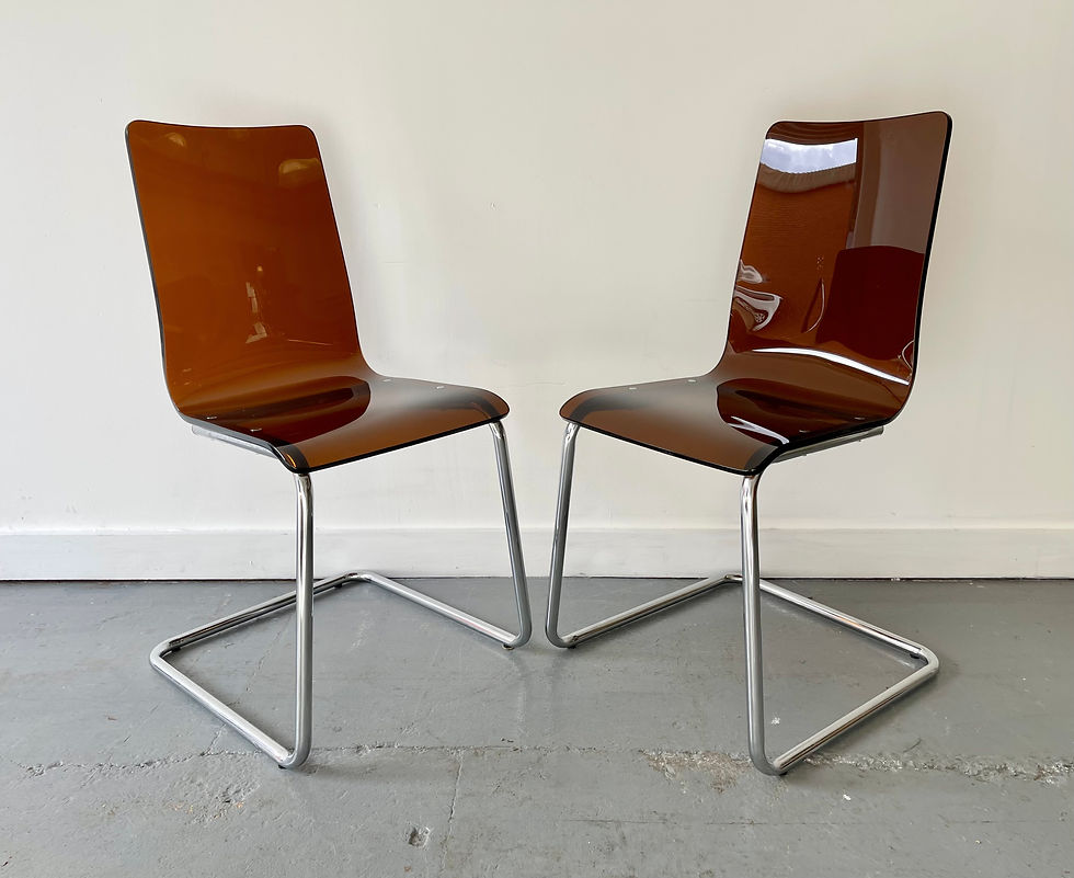 Miniatura: Pair of Contemporary Dining Chairs