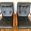 Miniature : Pair of Mid Century Retro Black Armchairs #408
