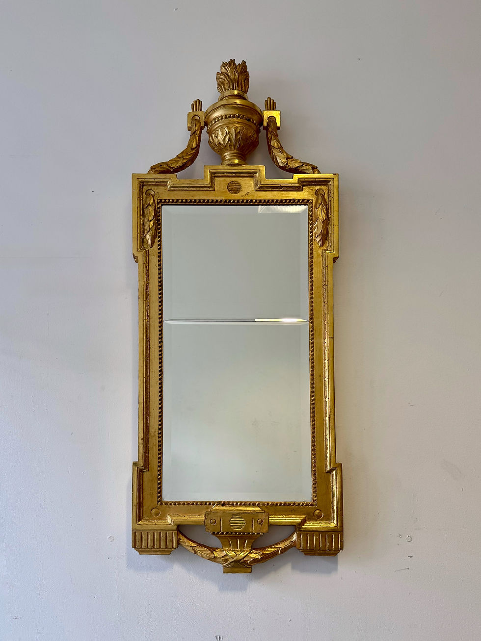Pier Mirror with Gilded Frame Empire Style front