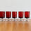 Miniatura: Set of 5 Red Vintage Glasses Luminarc France front
