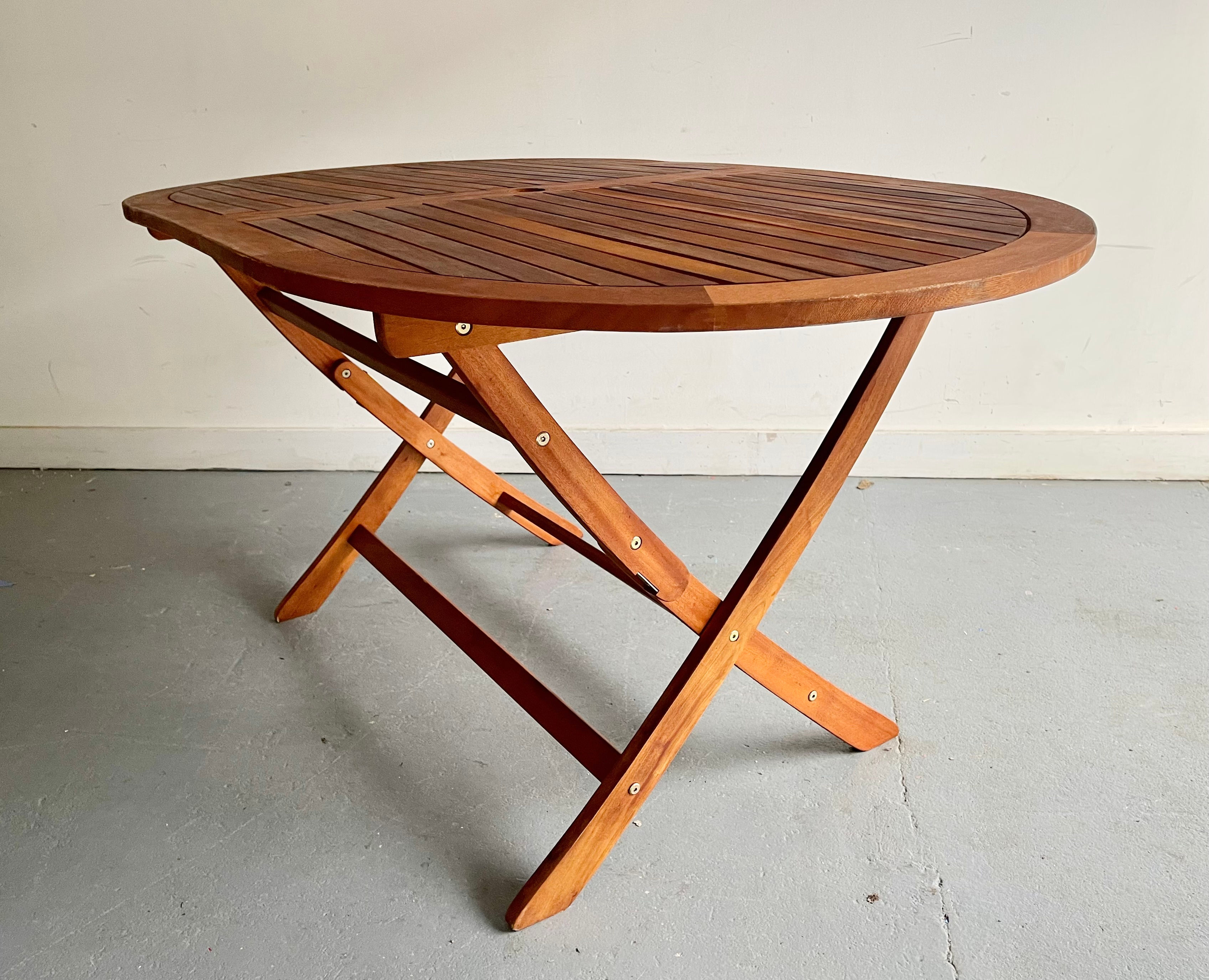 Folding Teak Garden Table