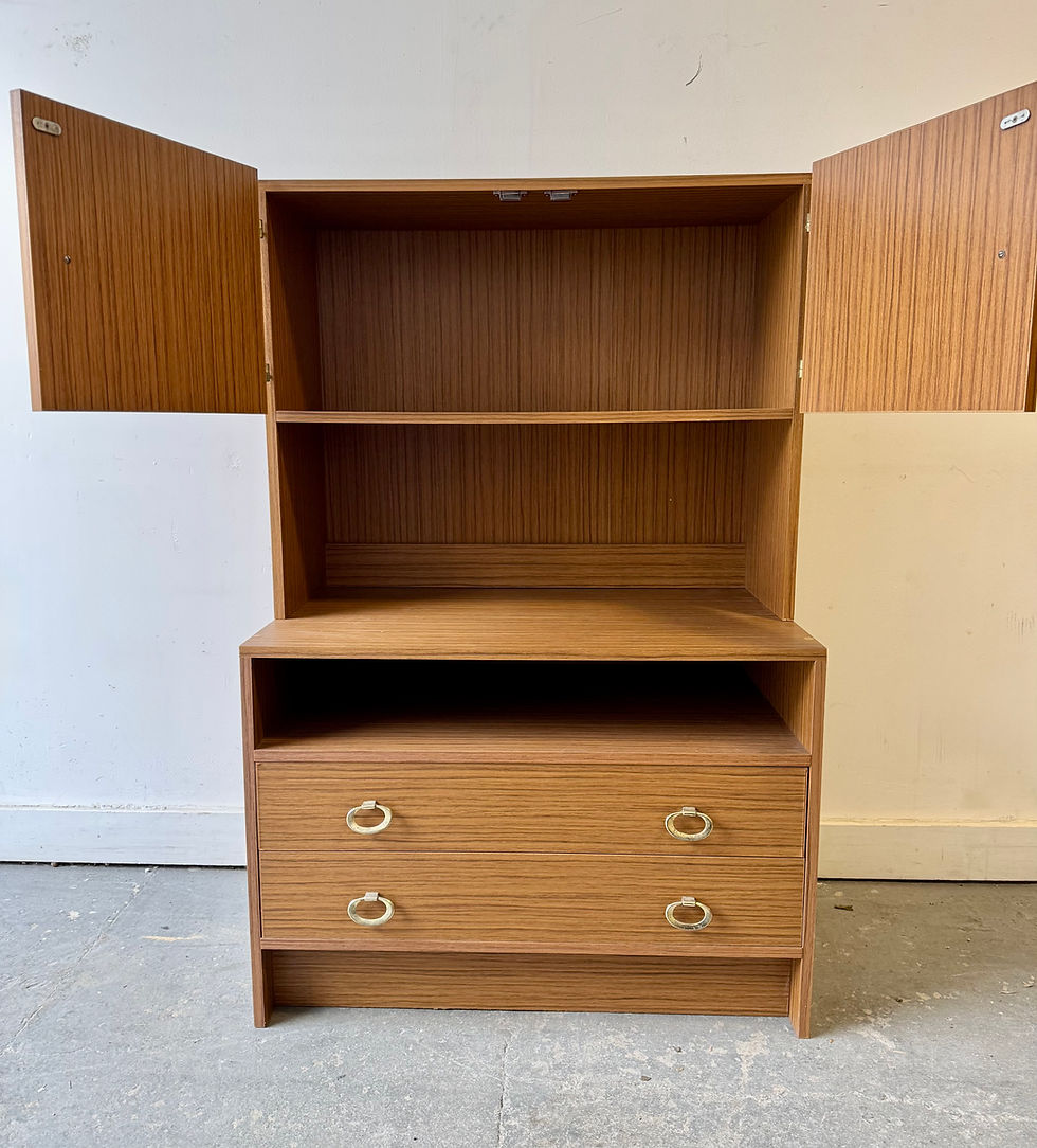 Miniatura: Vintage Wall Unit Cabinet with Drawers