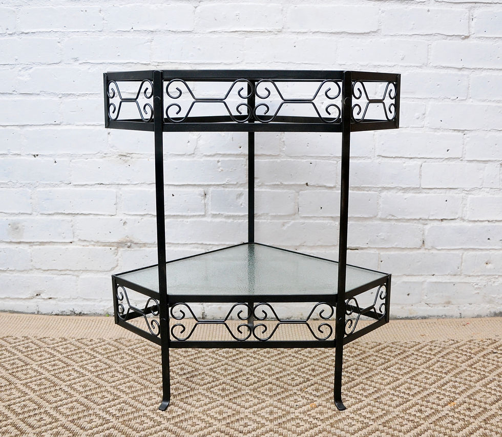 Miniature : VINTAGE CORNER TABLE 1960s ca