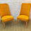 Miniatura: PAIR OF ORANGE COCKTAIL CHAIRS