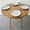 Thumbnail: Vintage Round Dining Table Drop Leaf with plates