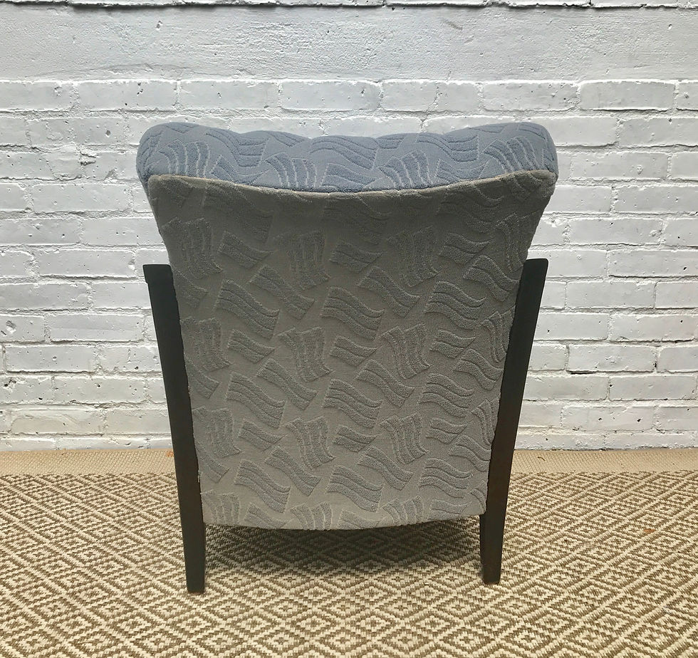 Miniature : Blue Art Deco Armchair #195 (pair available)