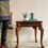 Miniatura: Large Wooden Side Table with Cabriole Legs