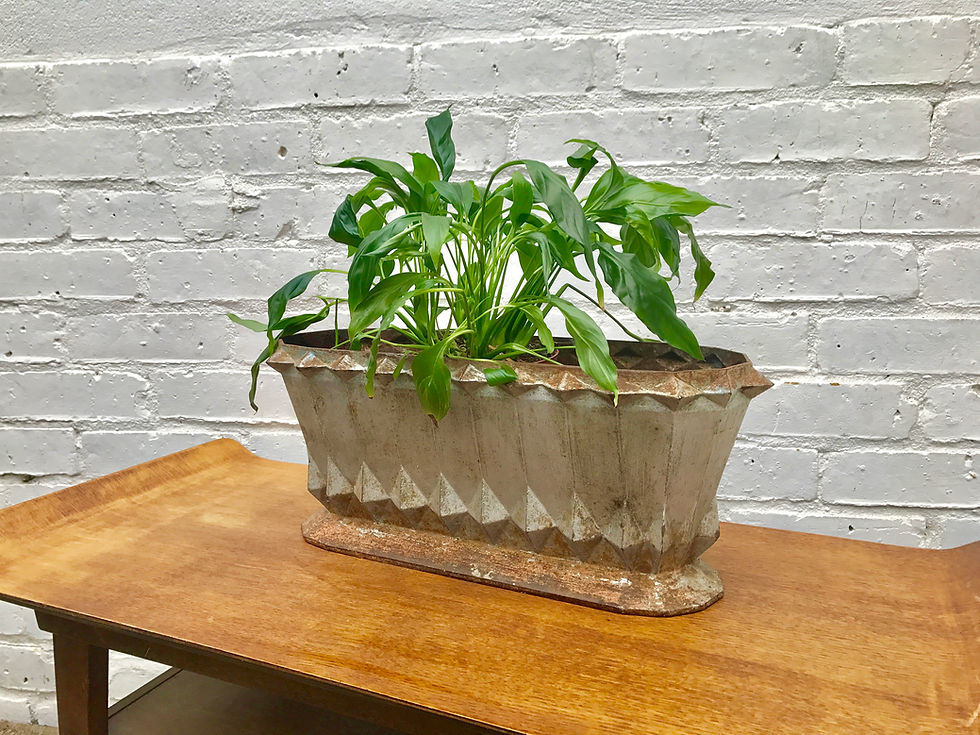 Miniatura: Geometric Cast Iron Urn Planter #346