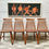 Miniature : Set of 4 Vintage Dining Chairs Wooden #825