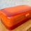 Thumbnail: Vintage Retro Orange Enamel Bread Bin #447