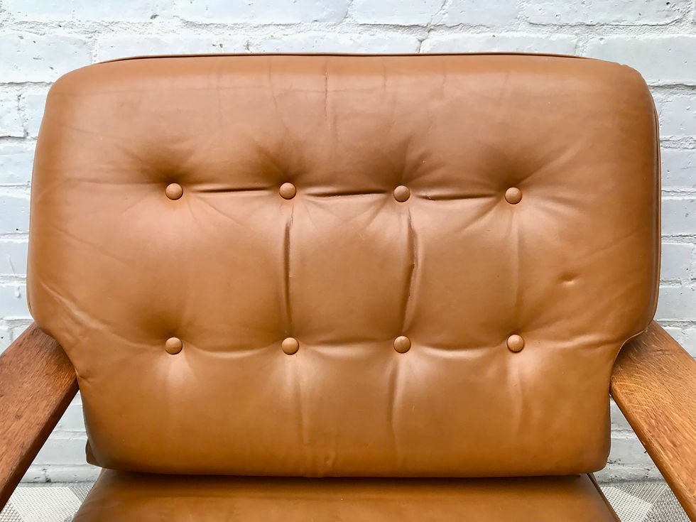 Miniature : Vintage Retro Wooden Armchair #564