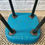 Miniature : Blue Vinyl Retro Stool #203