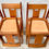 Miniatura: Vintage Dining Chairs Set of 4 Teak Green Vinyl #D171