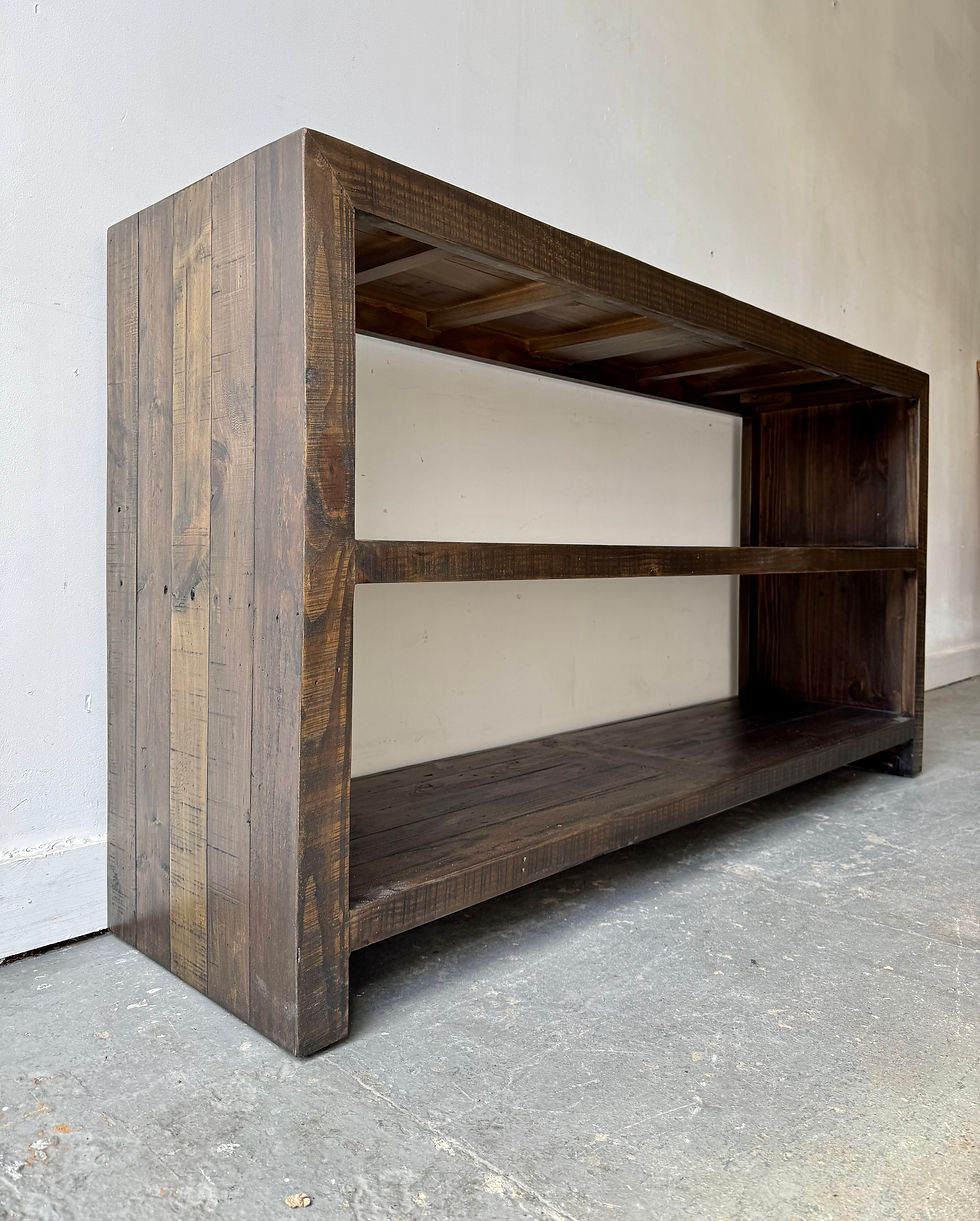 Miniatura: Reclaimed Console Table Sideboard Pine left side